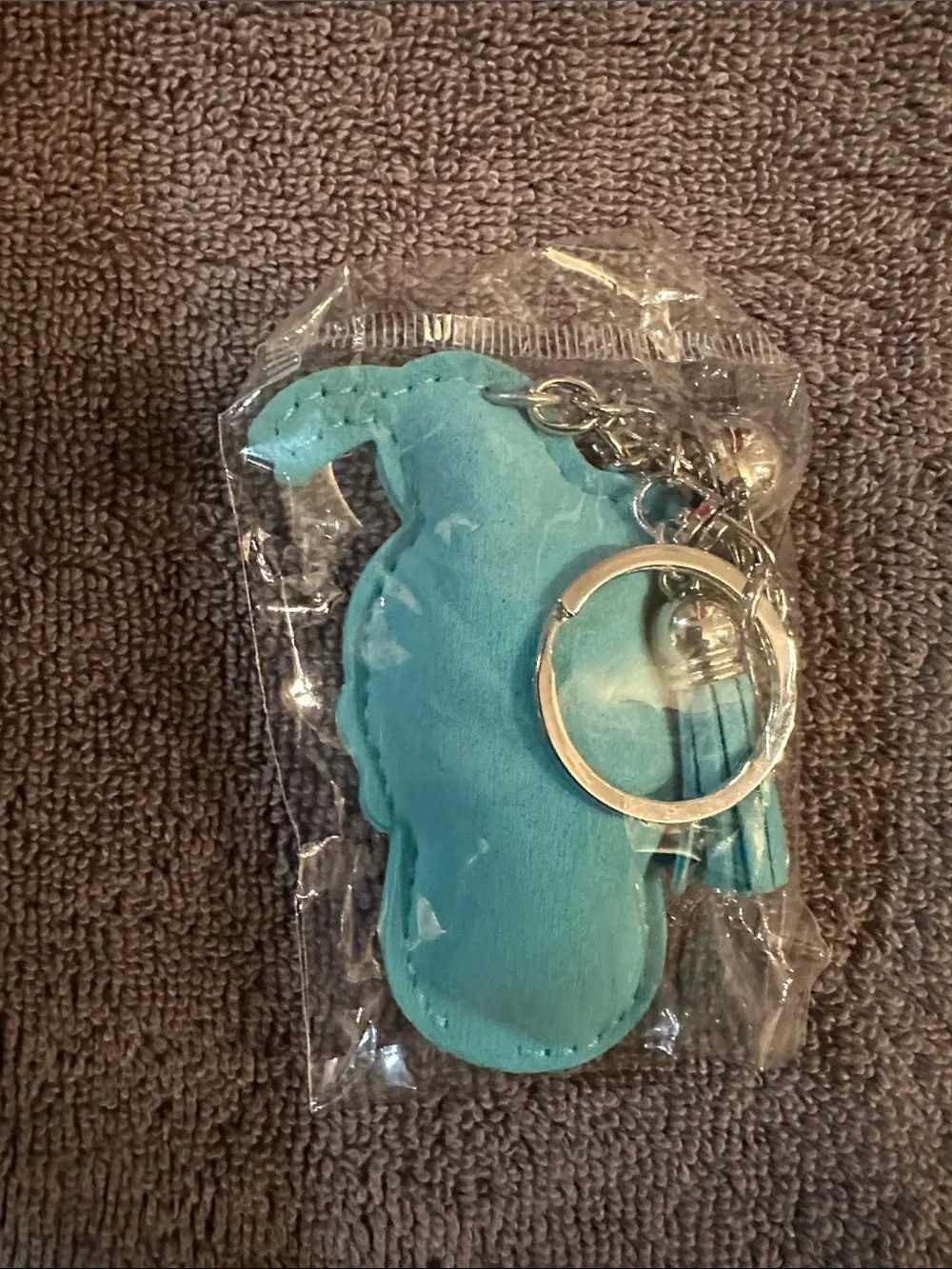 Blue and Pink Cartoon Keychain Phone Charm